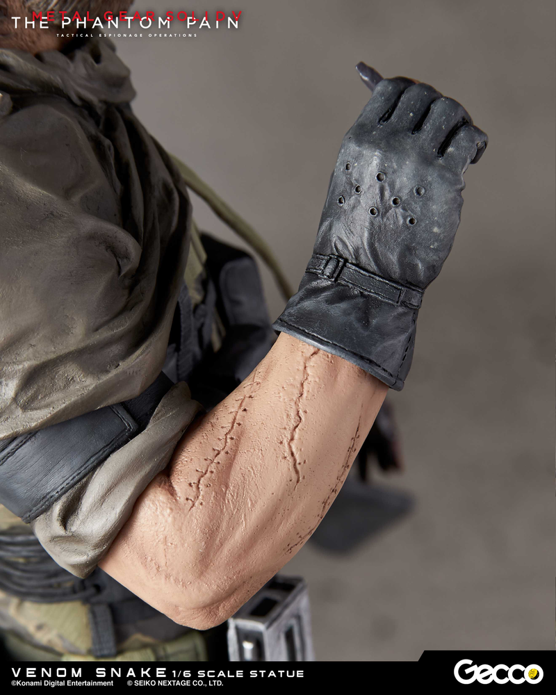 Illustration for article titled $300 Statue Of Metal Gear Solid V's Venom Snake Includes Cute Puppy